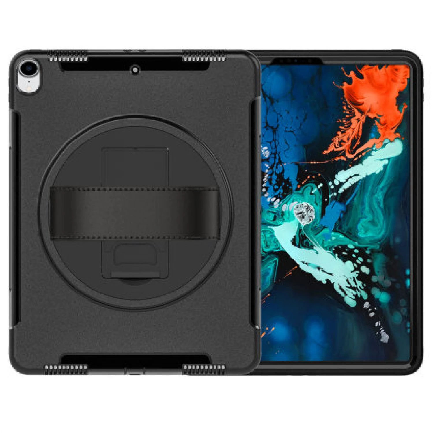 Apple iPad 12.9" 4th Gen / 5th Gen / 6th Gen / iPad Air 13" M2 (2024) - Heavy Duty Shockproof Rotatable Case with Kickstand
