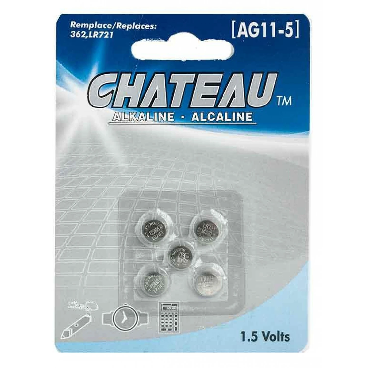 Battery alkaline 1.5 Volts AG11 362 LR721