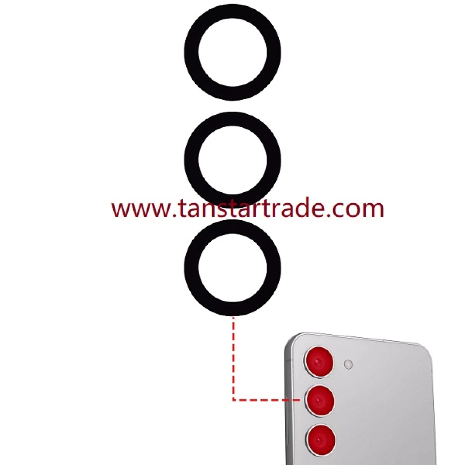 back camera LENS for Samsung S23 Plus S916 S916U S916A