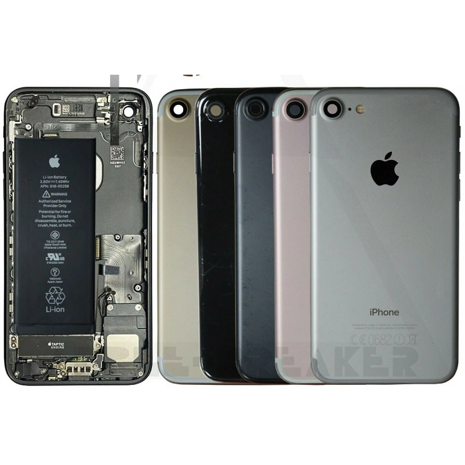 back housing complete for iPhone 7 WITH BATTERY ( used, original pulled, good condition)