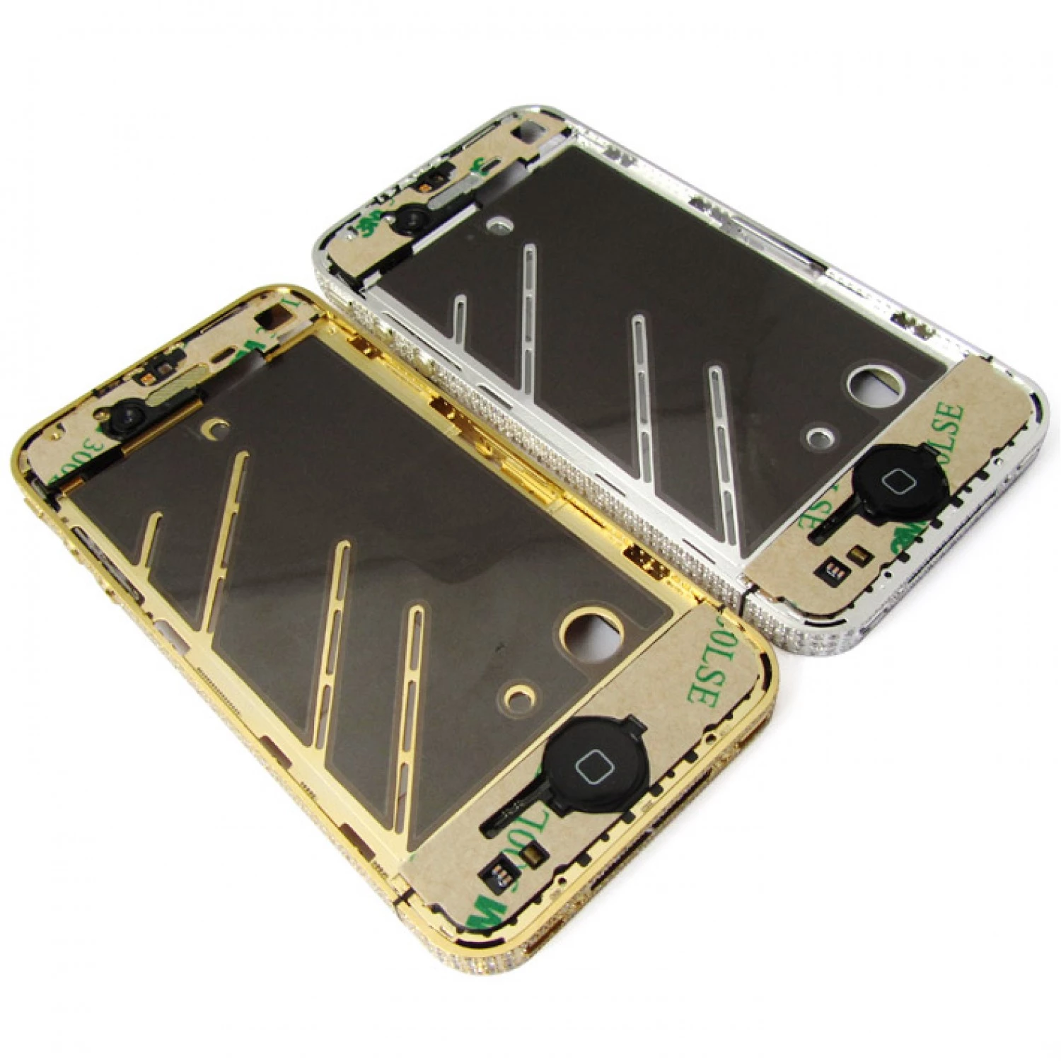 Iphone 4 4G diamond Mid frame silver sim tray screw full install