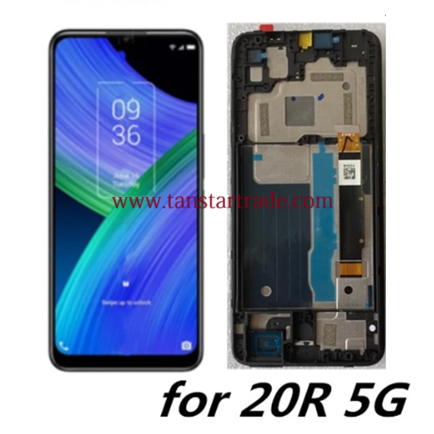 lcd Digitizer with frame for TCL 20 R 5G