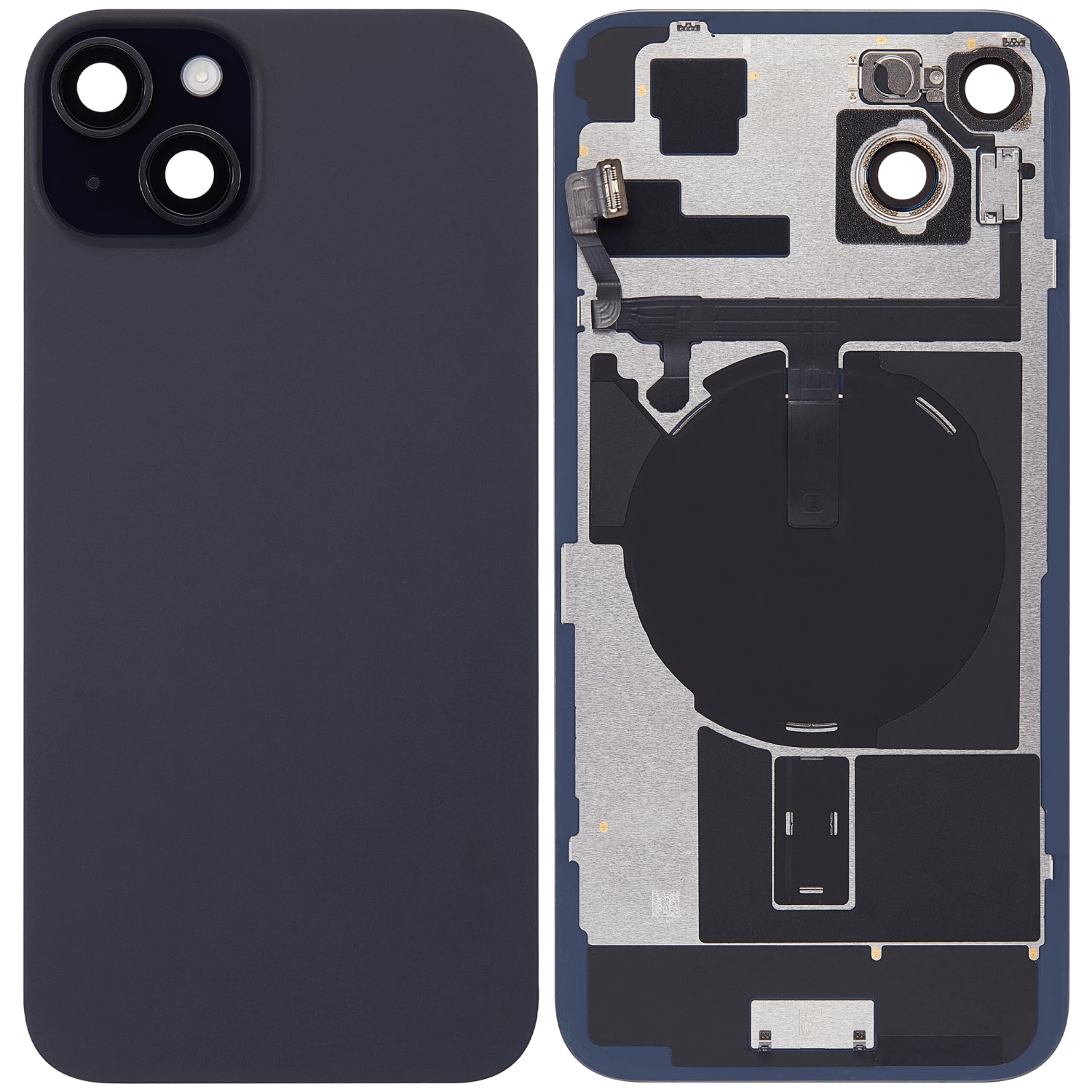 back cover glass with metal and flex for iPhone 15 Plus