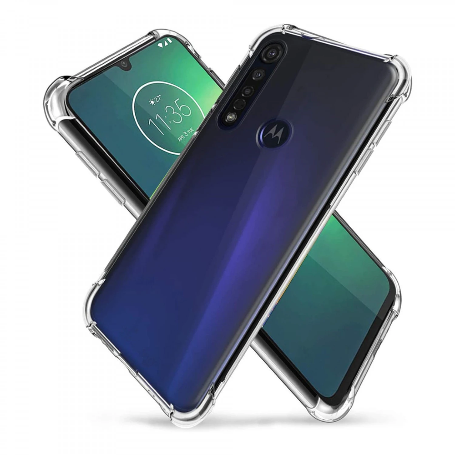 Motorola Moto G8 Plus - Reinforced Corners Silicone Phone Case