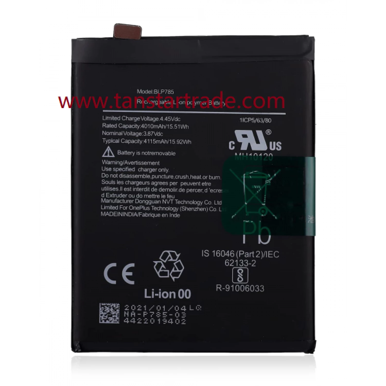 replacement battery BLP785 for OnePlus Nord