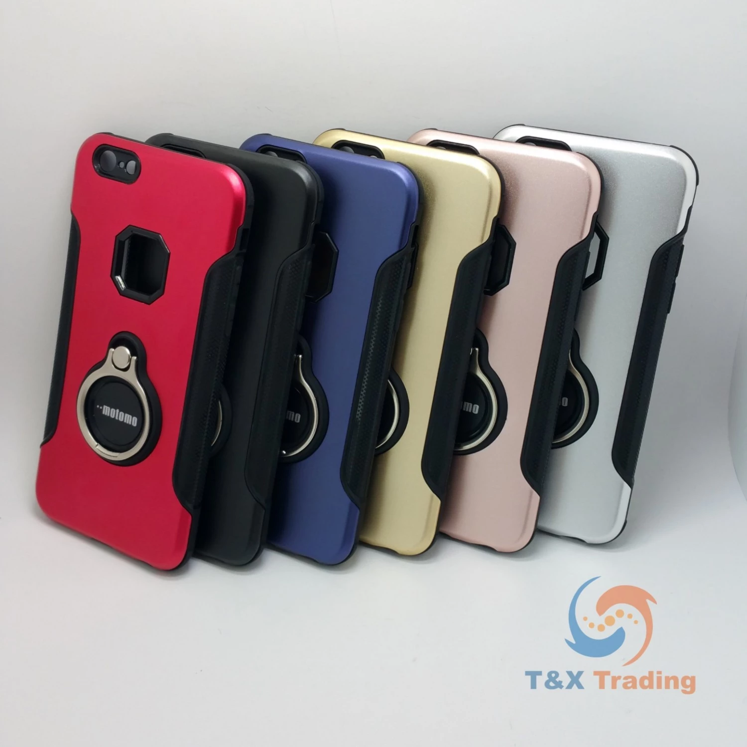 Apple iPhone 7 / 8 - Aluminum Case with Ring Kickstand