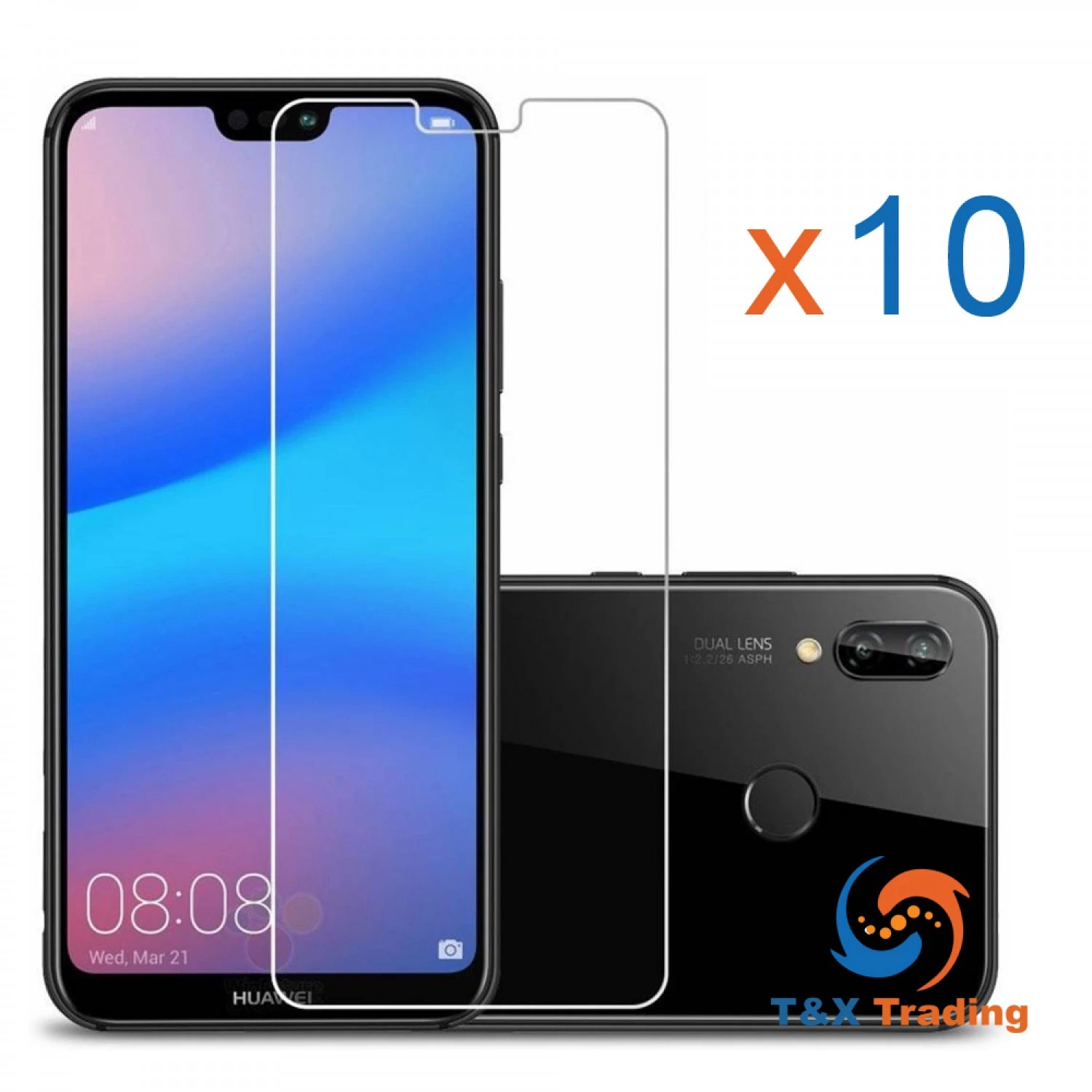 Huawei P20 Lite BOX (10pcs) Tempered Glass Screen Protector