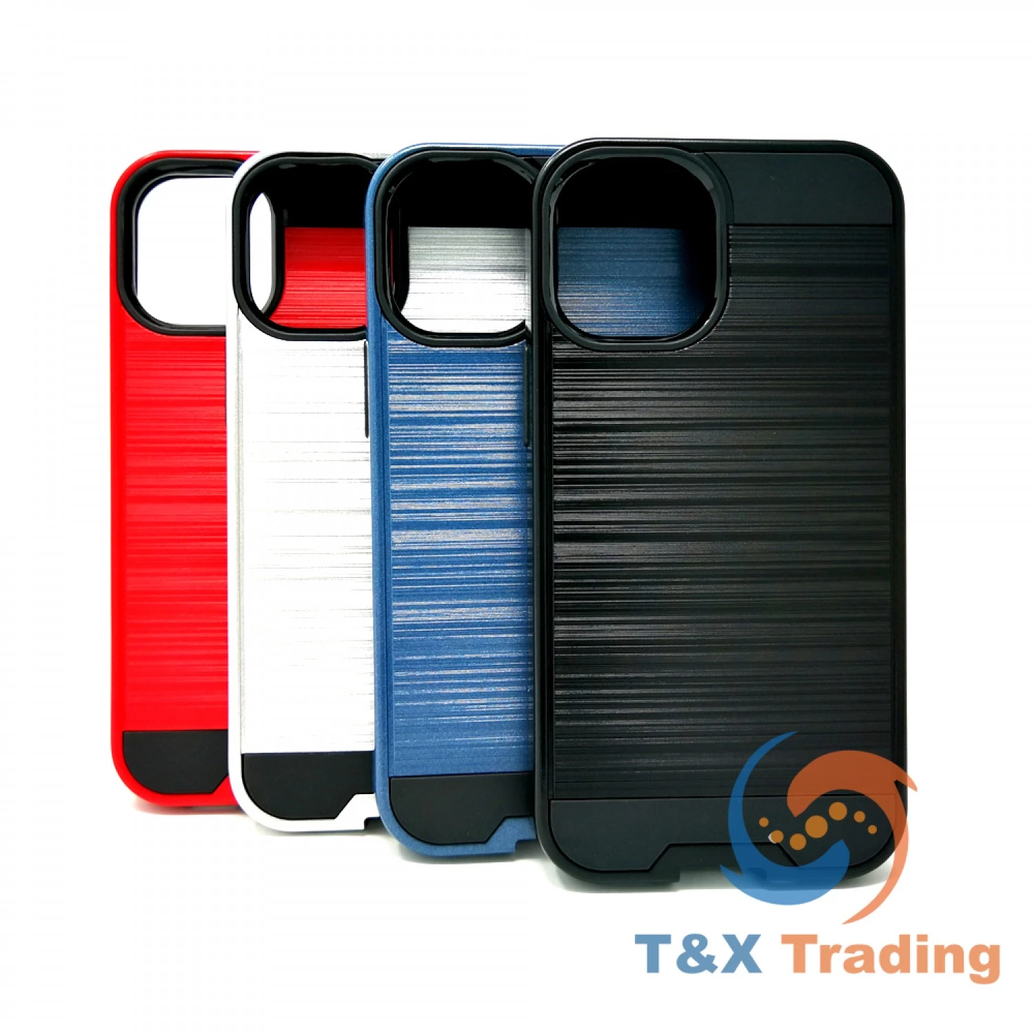 Apple iPhone 12 / 12 Pro - Slim Sleek Brush Metal Case