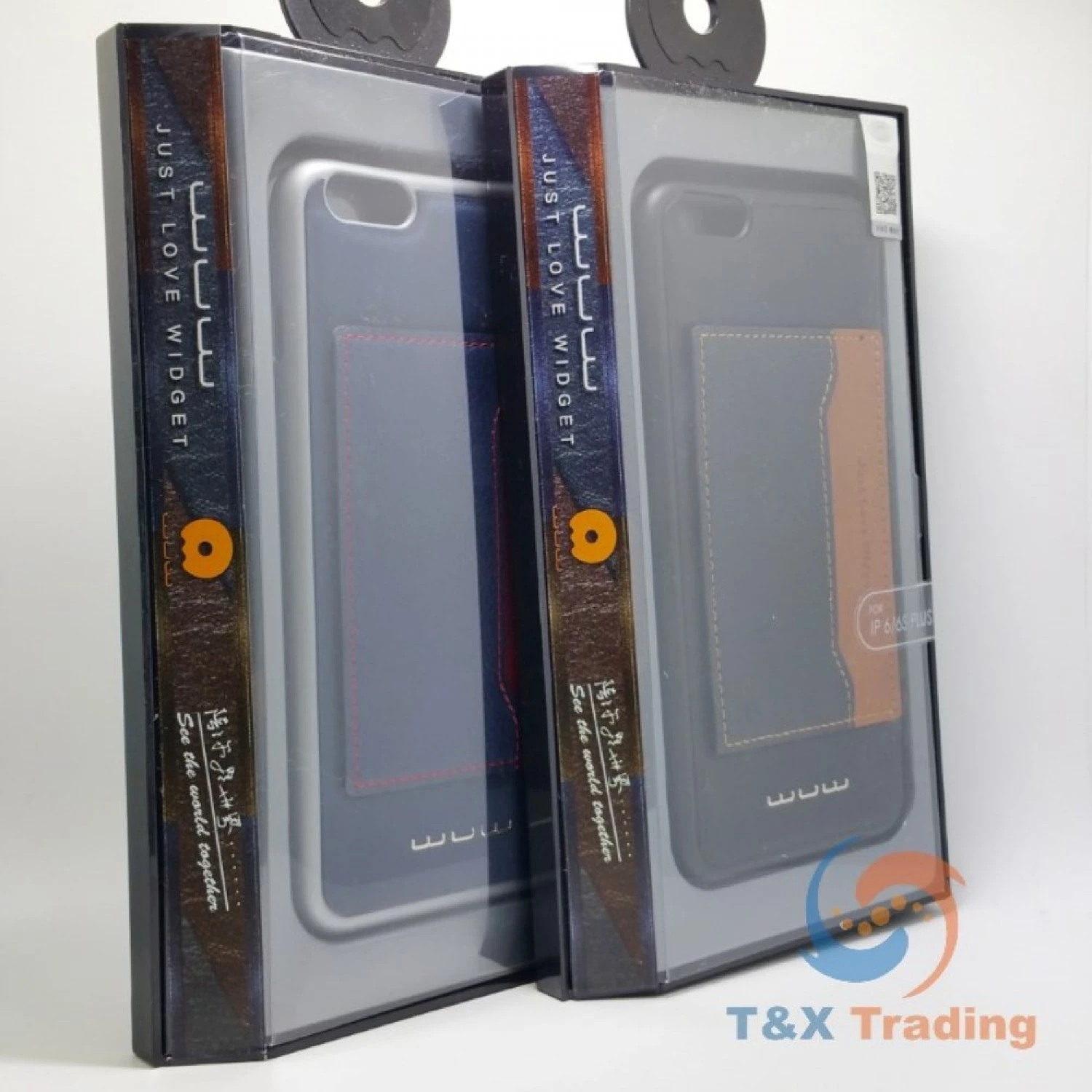 Apple iPhone 6 Plus / 6S Plus - WUW Fashion Leather Credit Card Pocket Holder Case