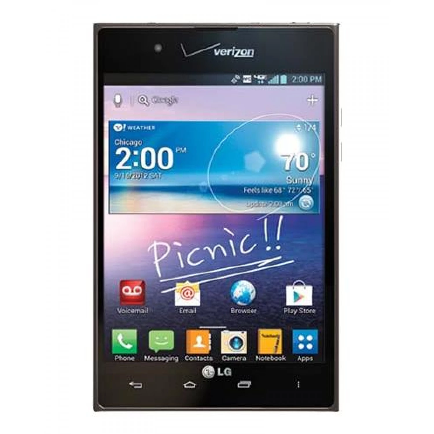 LCD digitizer assembly with frame for LG Intuition VS950