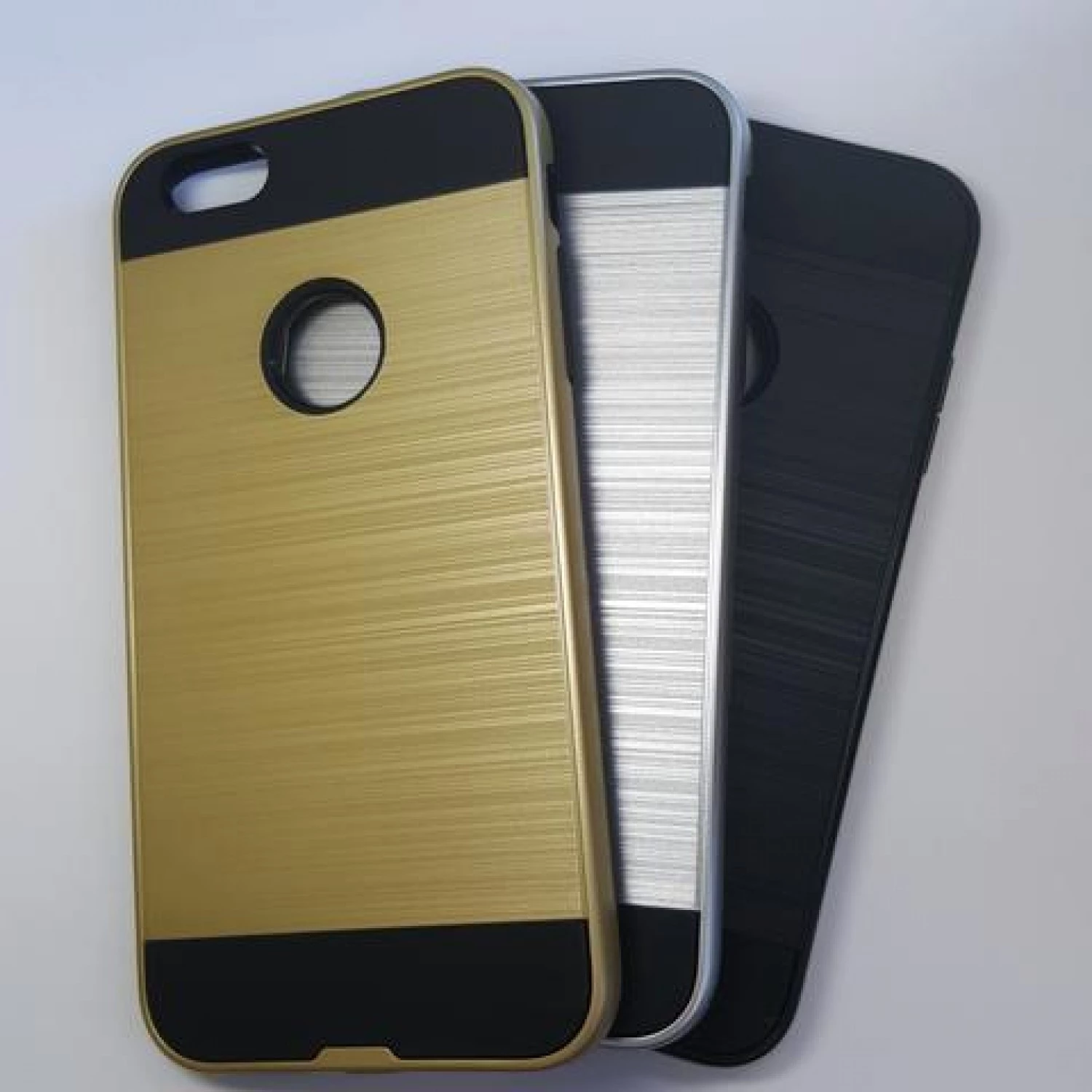 Apple iPhone 6 Plus / 6S Plus - Slim Sleek Brush Metal Case