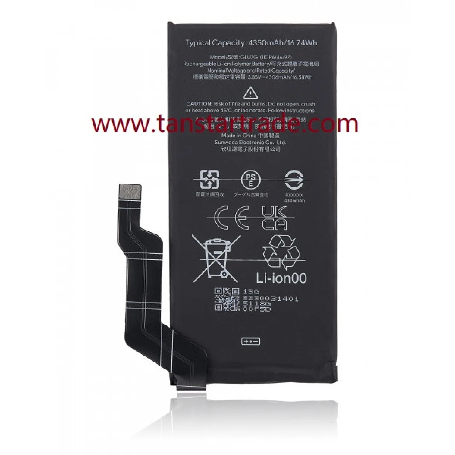 replacement battery GLU7G for Google Pixel 6a