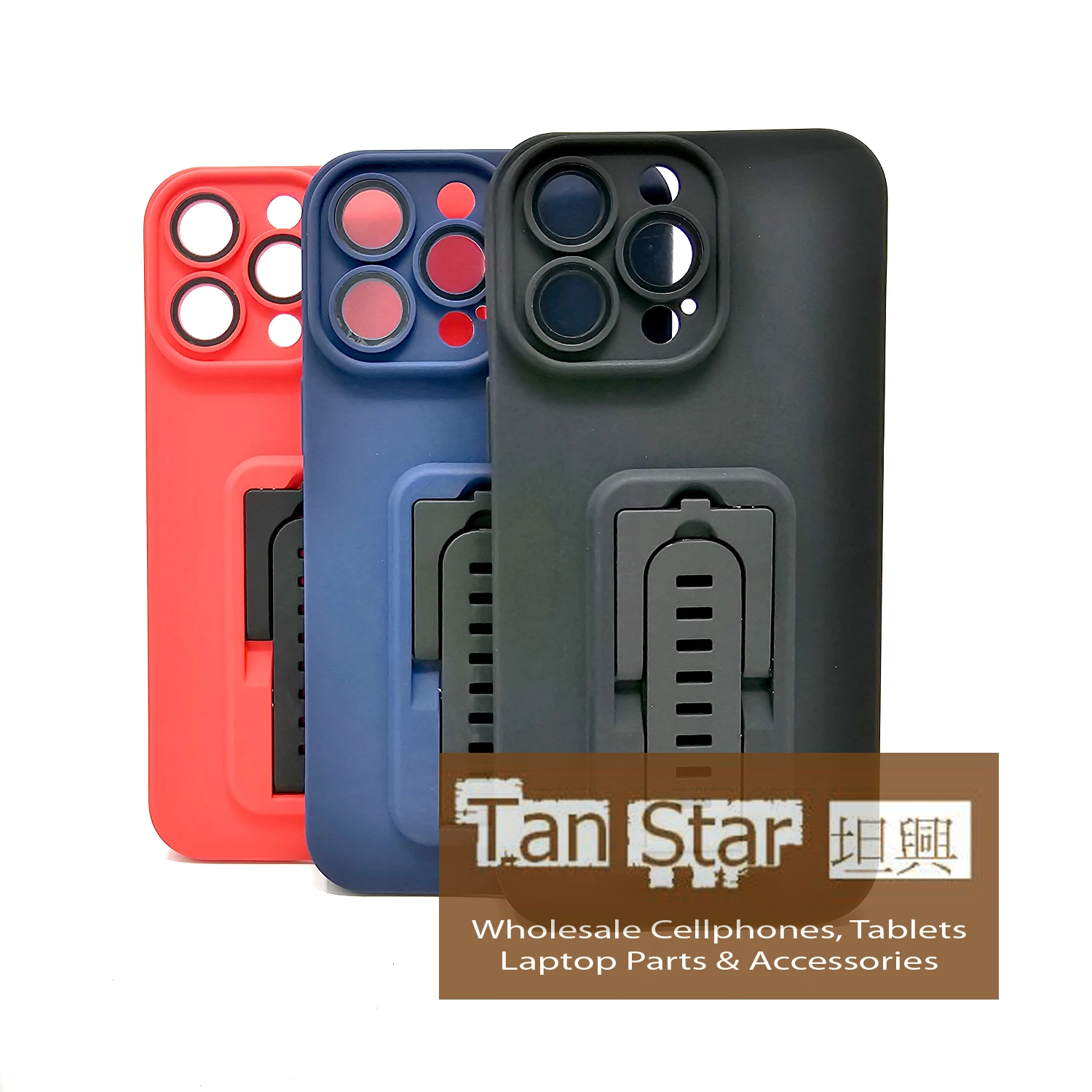 Apple iPhone 14 Pro Max - Camera Protection Case with Watch Band Kickstand