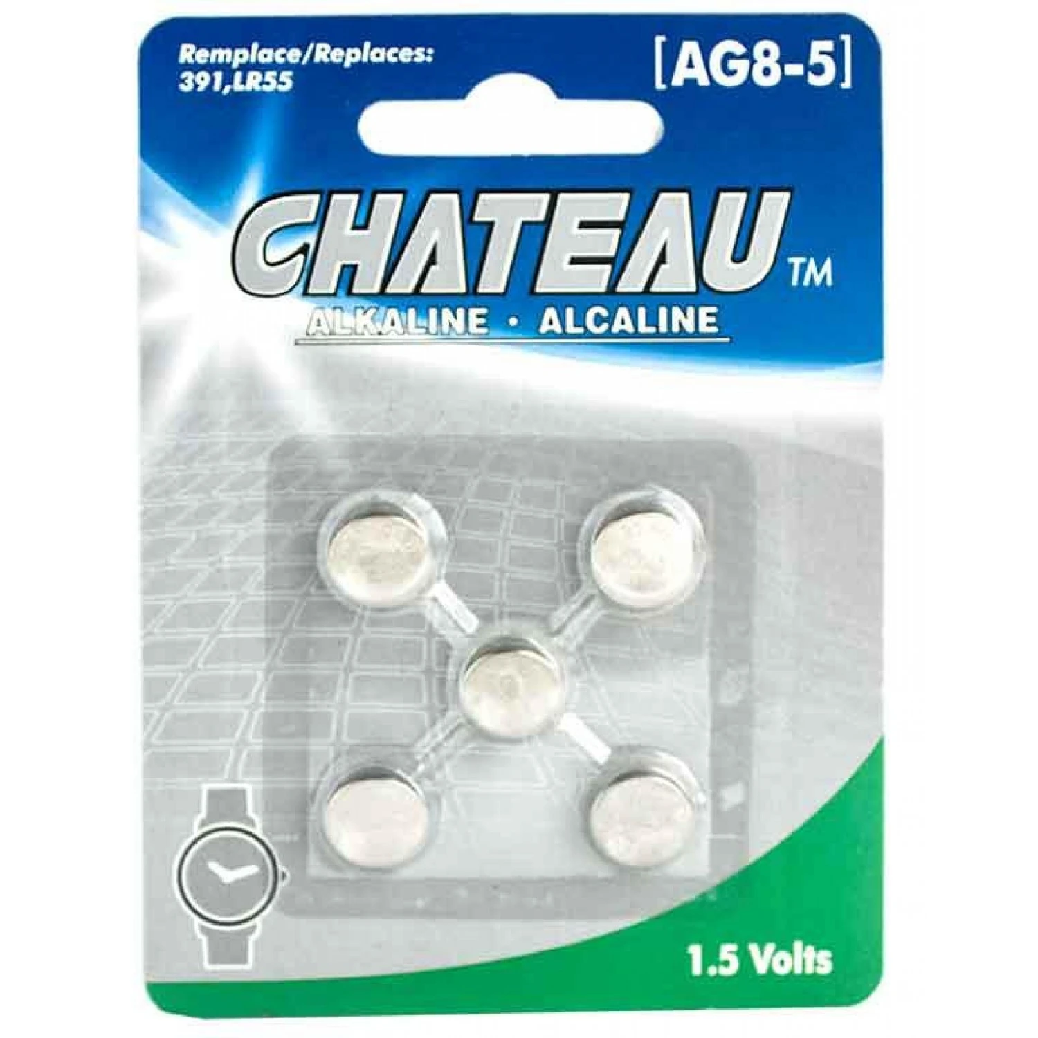 Battery alkaline 1.5 Volts AG8 391 LR55