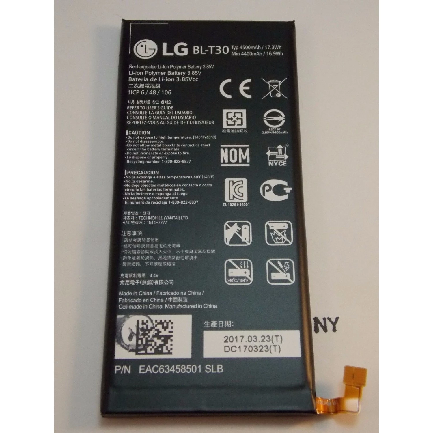 Replacement battery BL-T30 for LG X Power 2 MS320 Xpower 3 X510