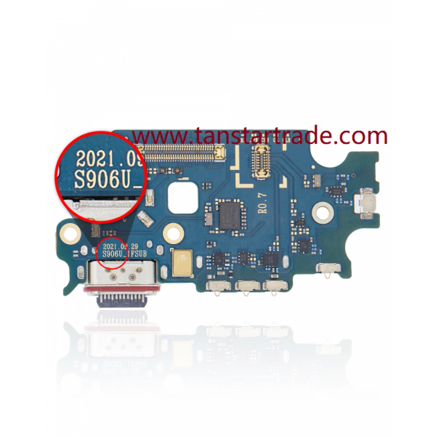 charging port assembly (American Vers.) for Samsung S22 Plus S906 S906W S906U S906F