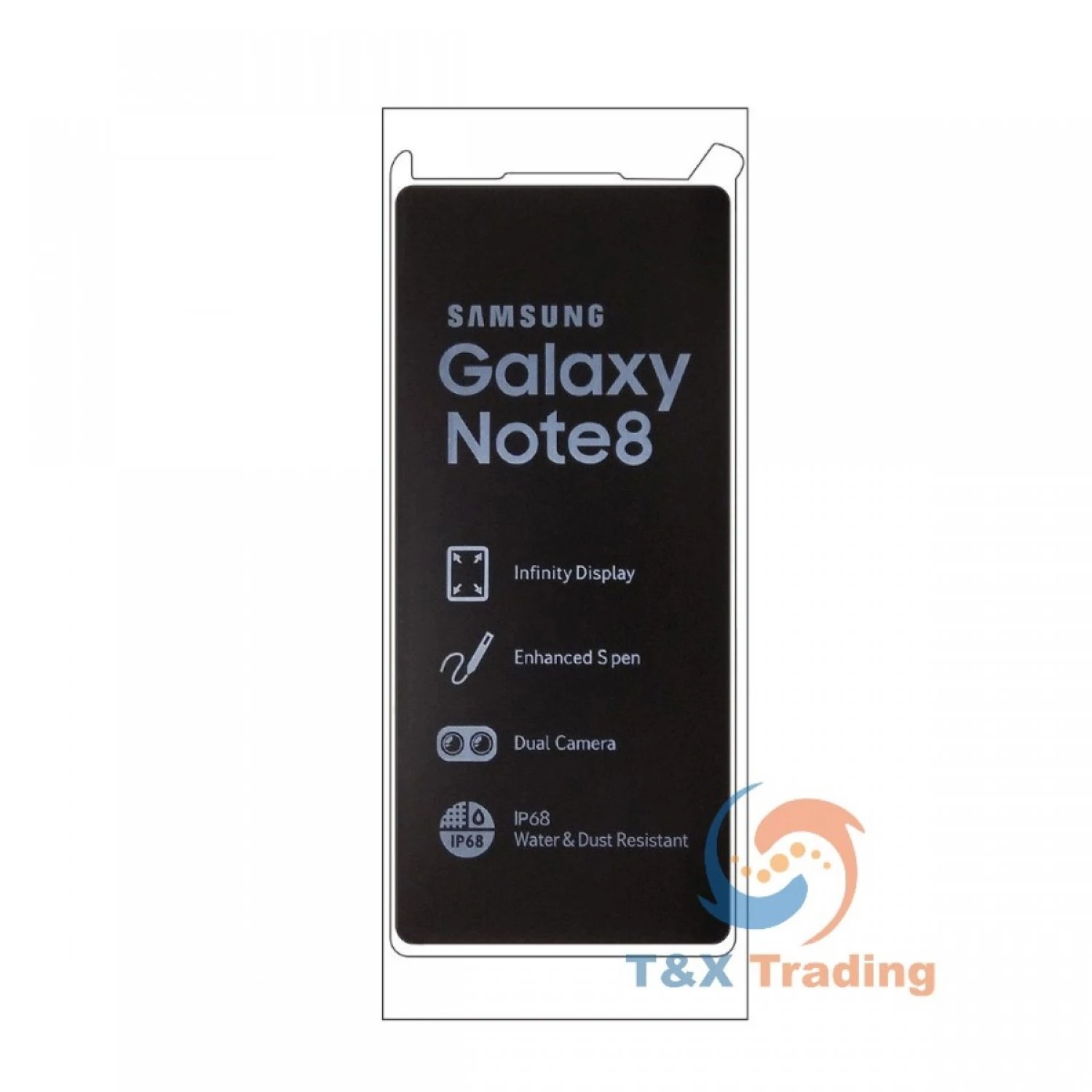 Plastic Seal Original Factory New Phone Film for Samsung note 8 N9500 N950 N950F