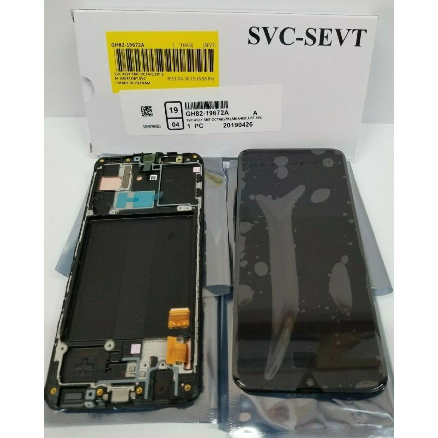 LCD Digitizer Assembly with Frame OLED for Samsung Galaxy A40 A405 A405F