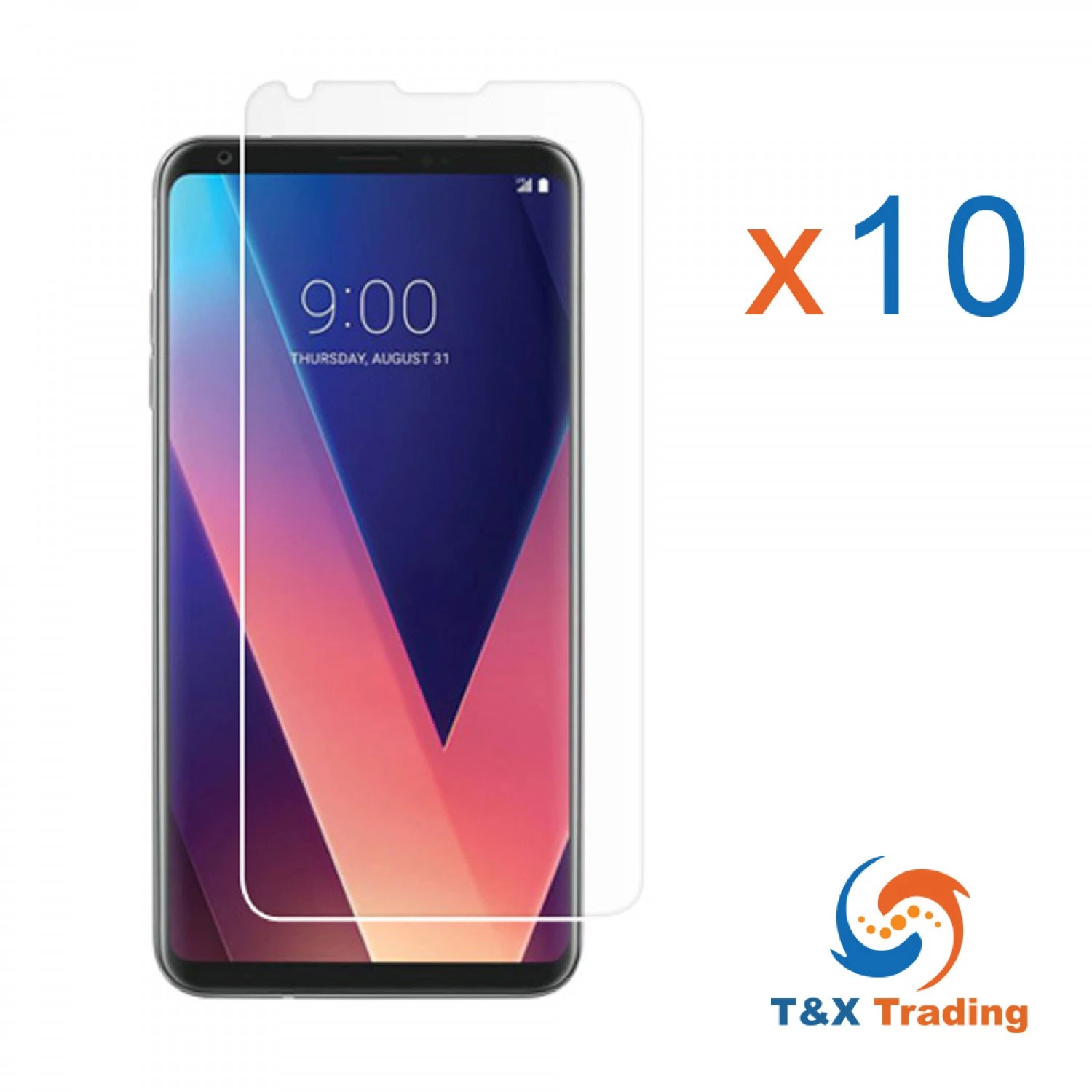 LG V30 BOX (10pcs) Tempered Glass Screen Protector