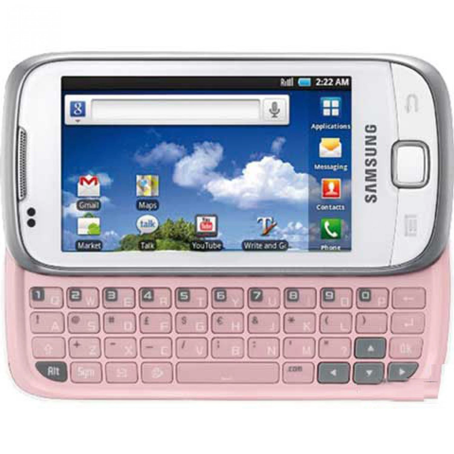 Digitizer touch screen for Samsung i5510 galaxy 551 White