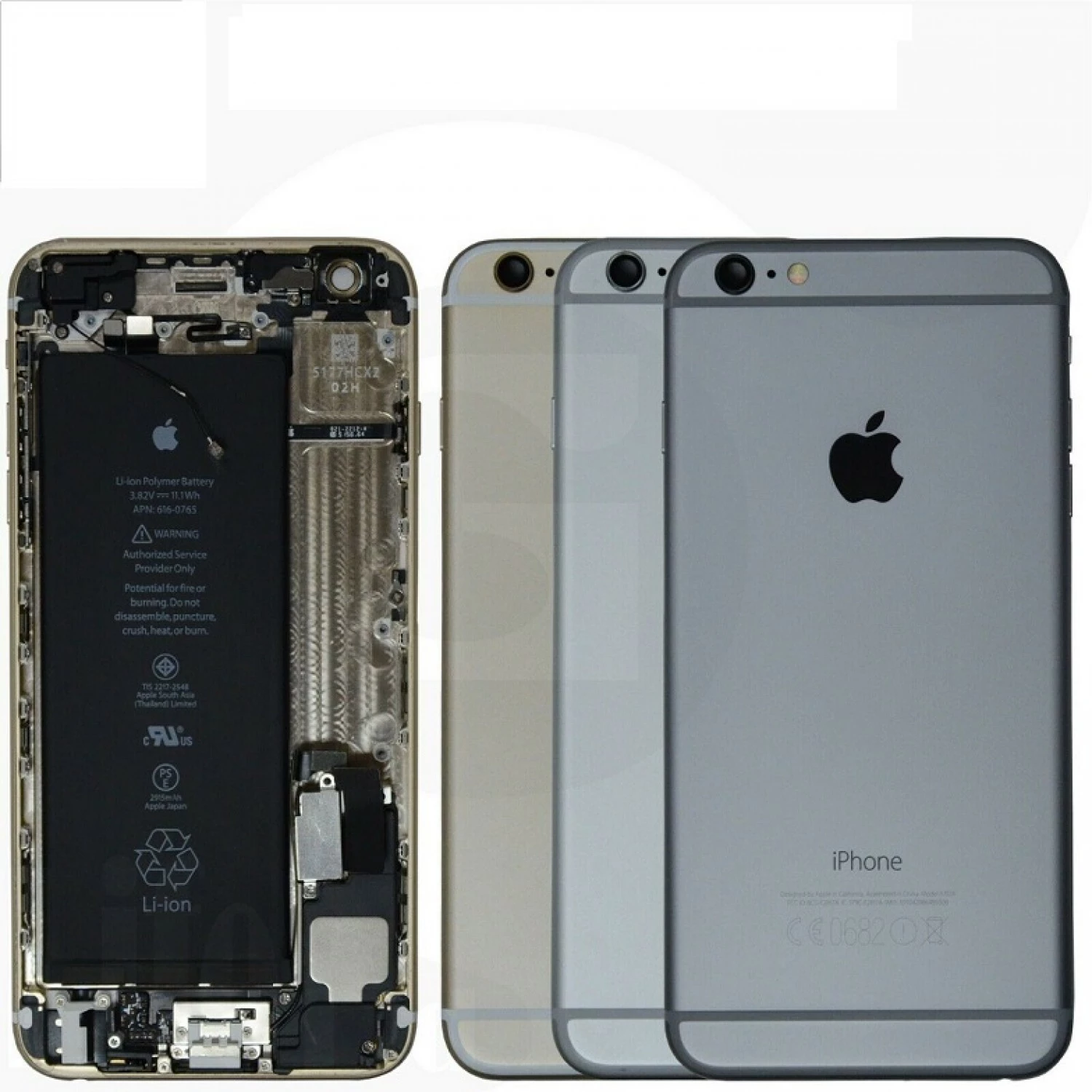 back housing complete for iphone 6 Plus 6+ ( used, some scratches, original pull)