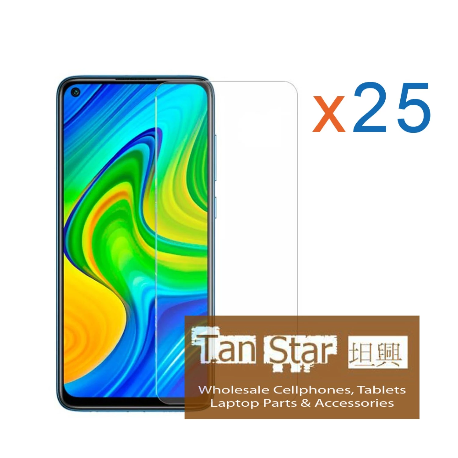 XiaoMi Redmi Note 9 / Samsung A71 Bulk (25Pcs) Tempered Glass Screen Protector