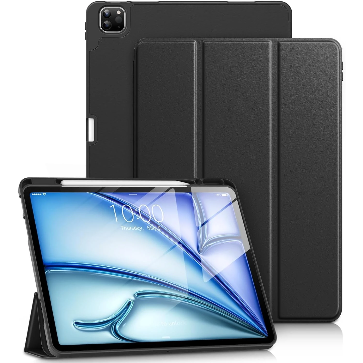 Apple iPad Pro 11" / iPad Air 4 / iPad Air 5 / iPad Air 11" M2 (2024) - Trifold Cover Case with Auto Wake Sleep