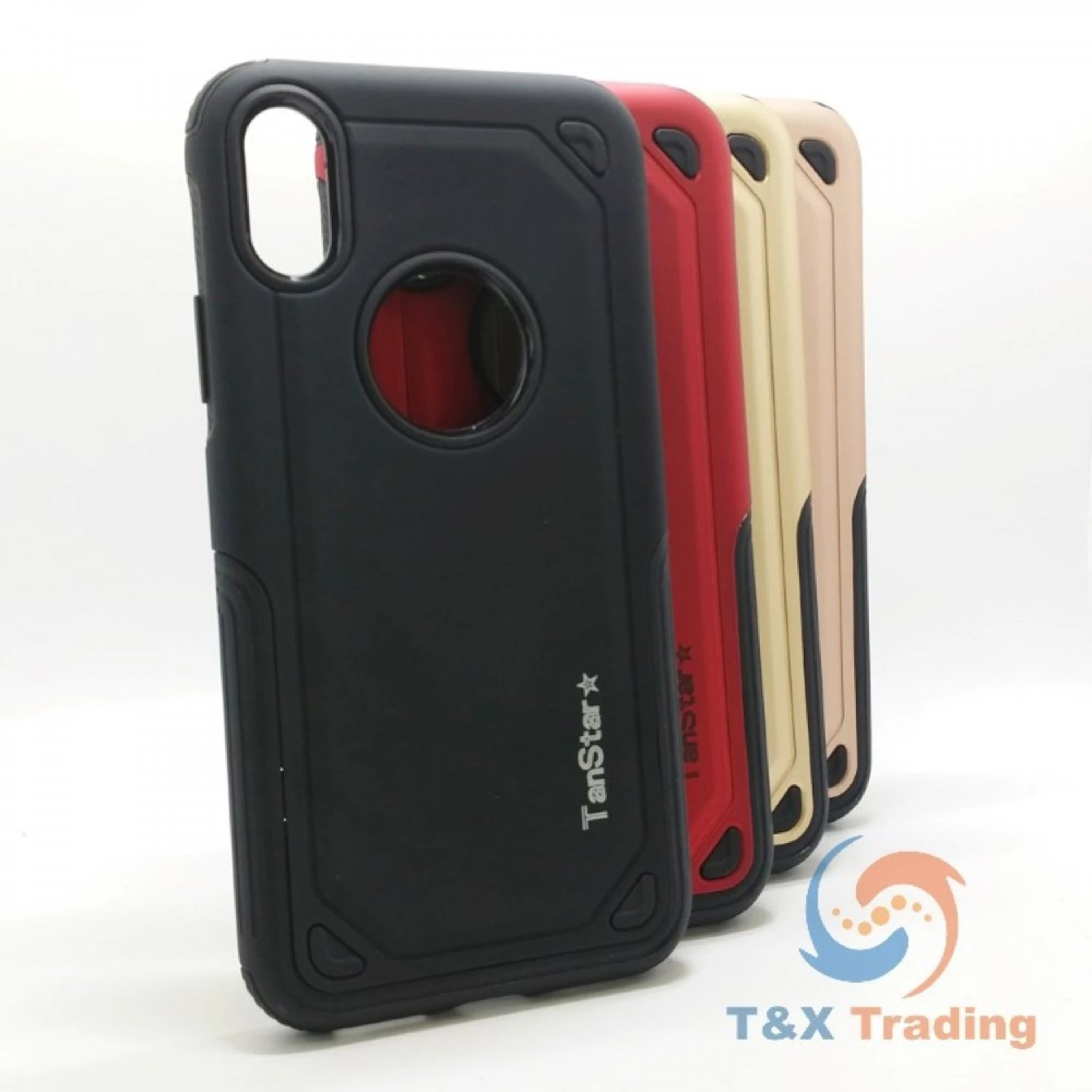 Apple iPhone X / XS - TanStar Fabric Wallet Case with Magnetic Closure