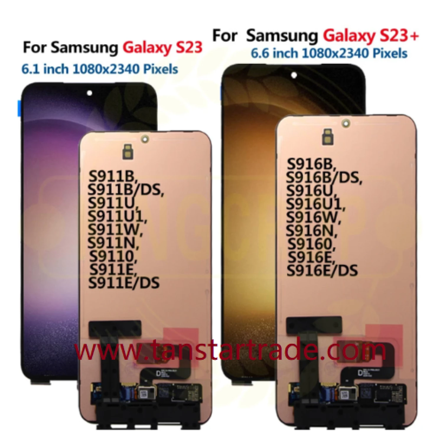 LCD Digitizer Assembly for Samsung S23 Plus S916 S916U S916A