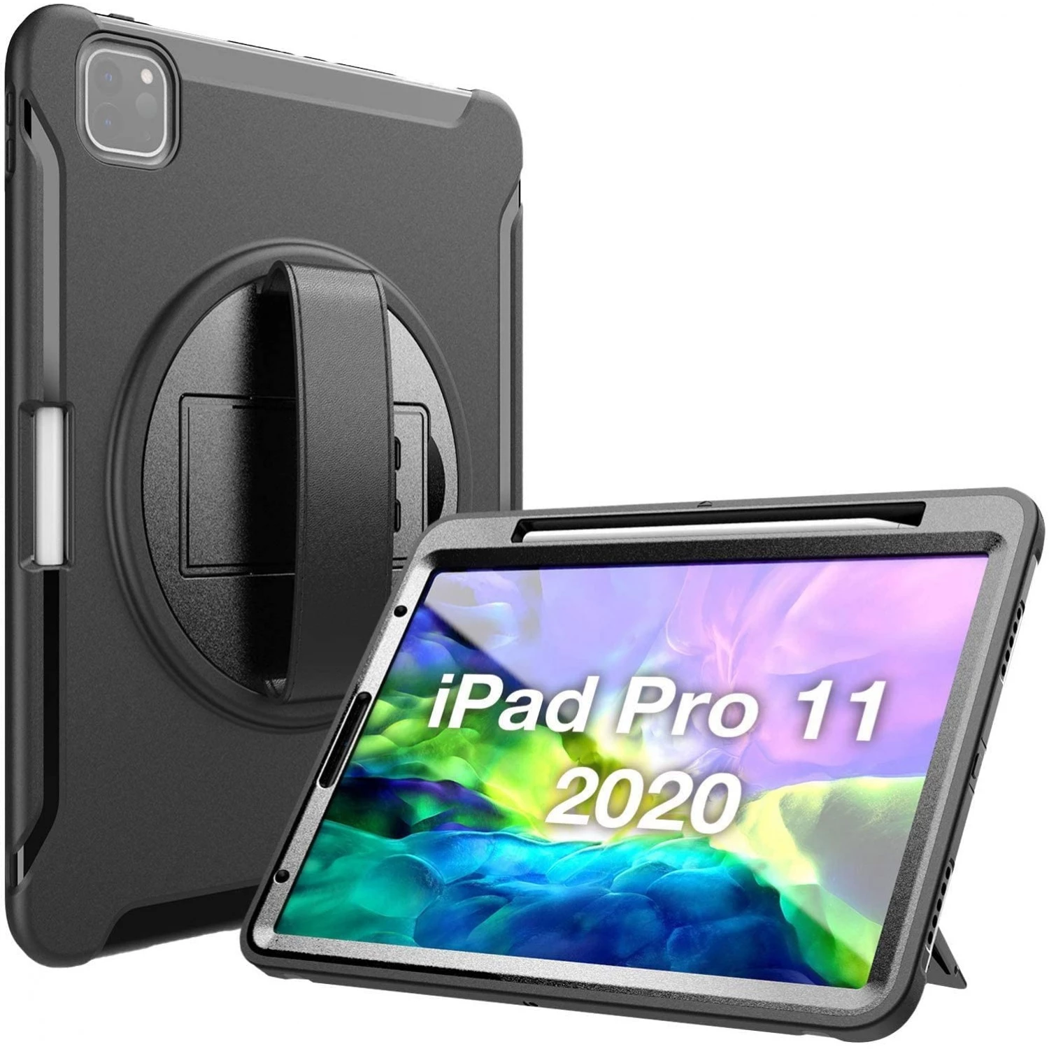 Apple iPad Pro 11" 1st / 2nd Gen / 3rd Gen / 4th Gen - Heavy Duty Shockproof Rotatable Case with Kickstand