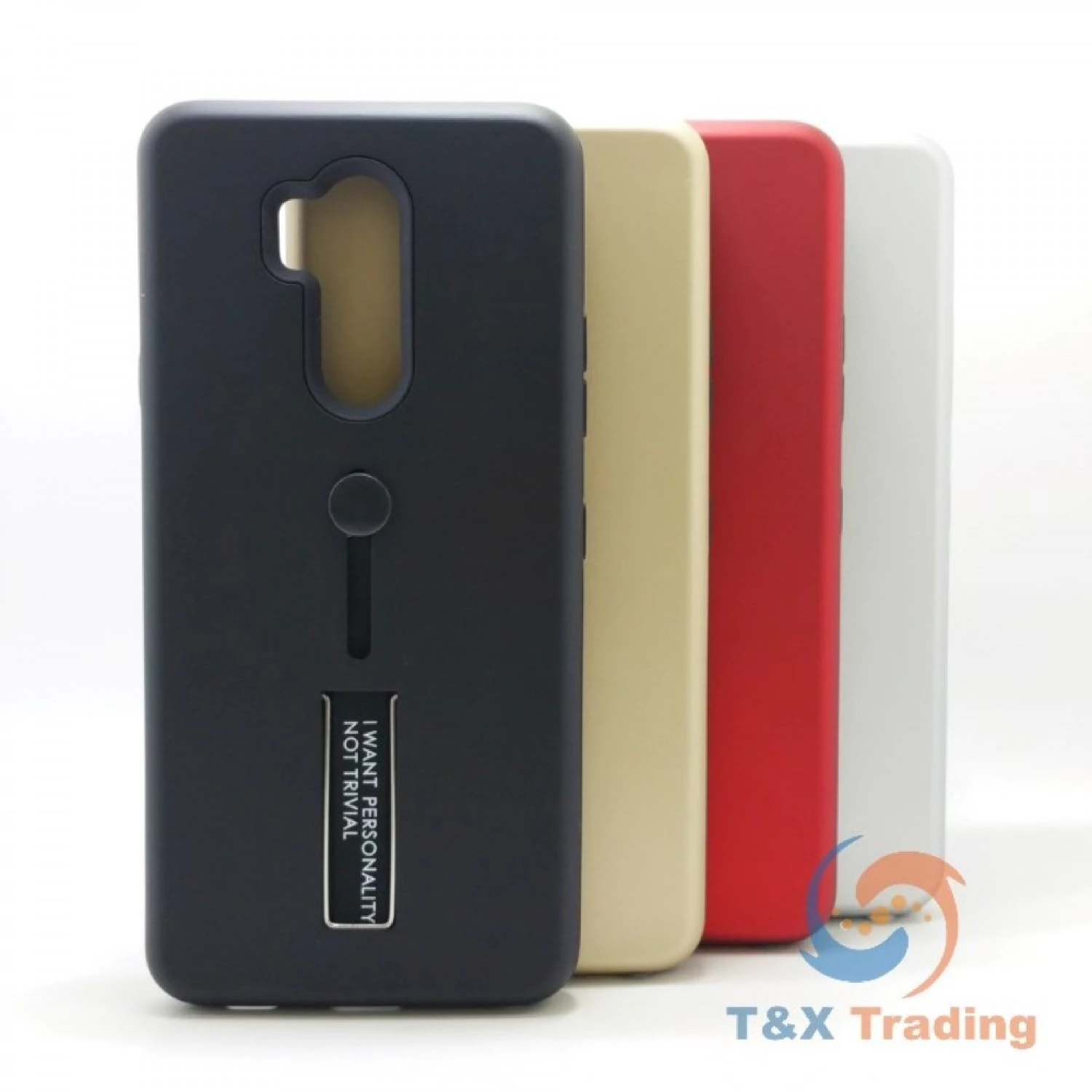 LG G7 - I Want Personality Not Trivial Case with Kickstand Color
