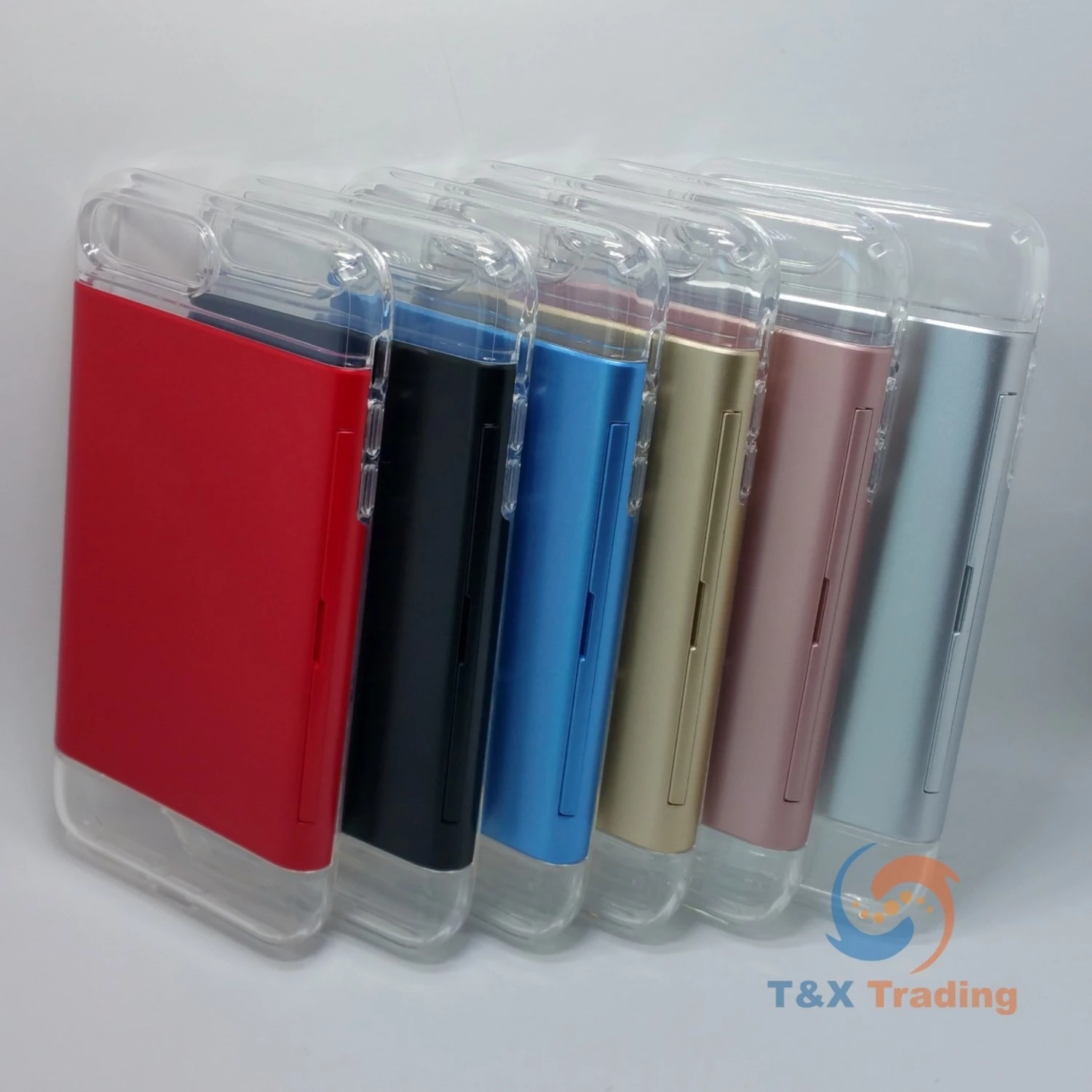 Apple iPhone 7 Plus / 8 Plus - Shock Resistant Credit Card Slider Case