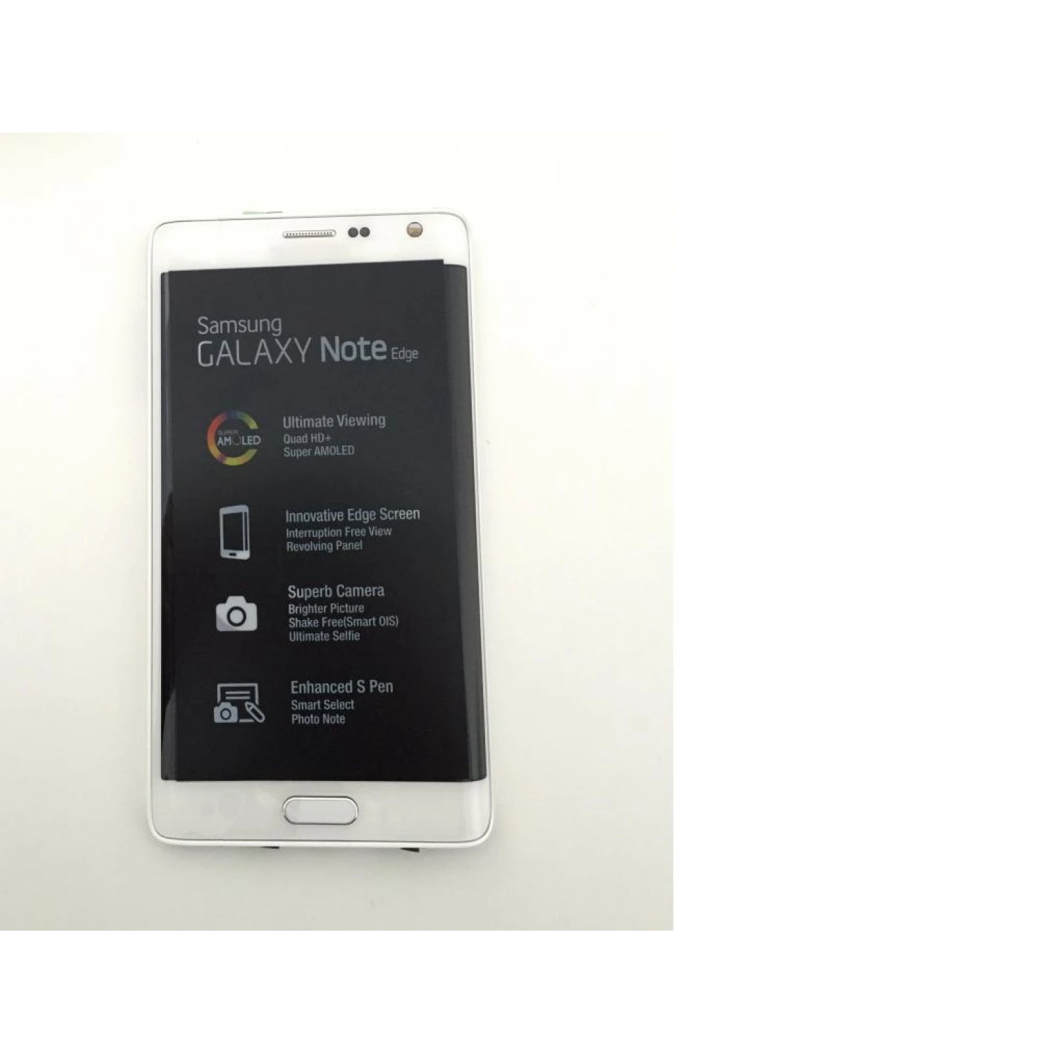 LCD digitizer with frame for Samsung Note edge N915 N9150 white