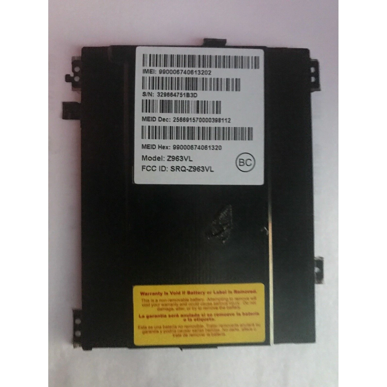 battery cap for ZTE Imperial Max Z963 Max Duo LTE Z962