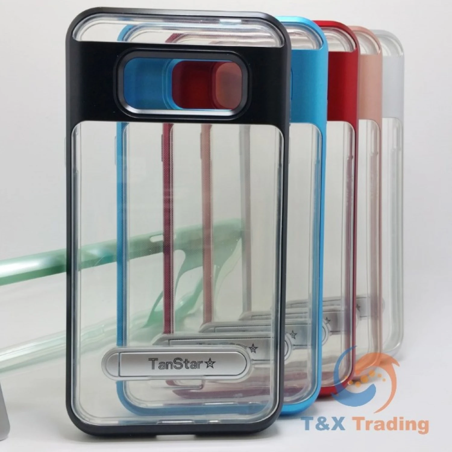 Samsung Galaxy J3 - TanStar Aluminum Bumper Frame Case with Kickstand