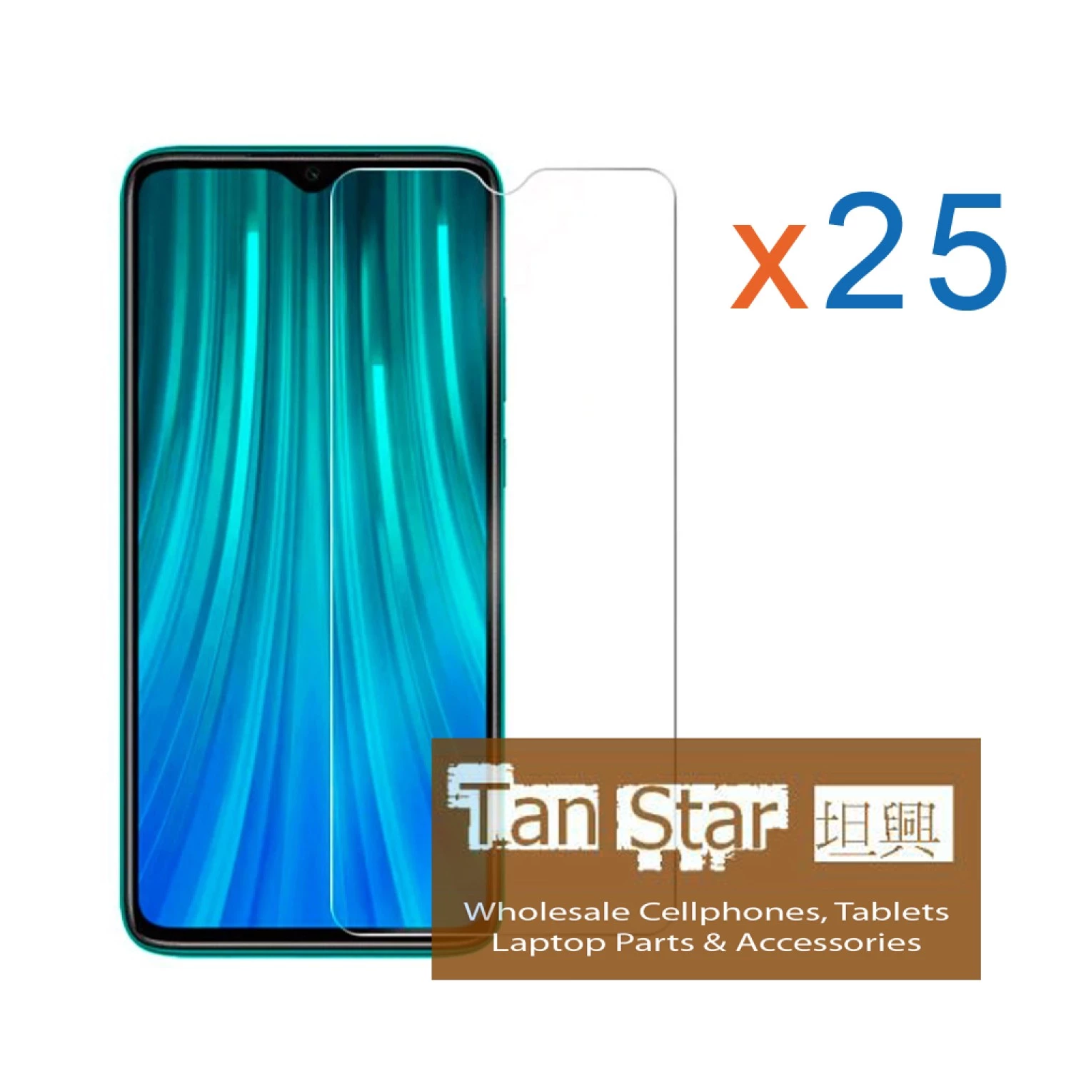 XiaoMi Mi 8 Pro / Samsung A10 Bulk (25Pcs) Tempered Glass Screen Protector