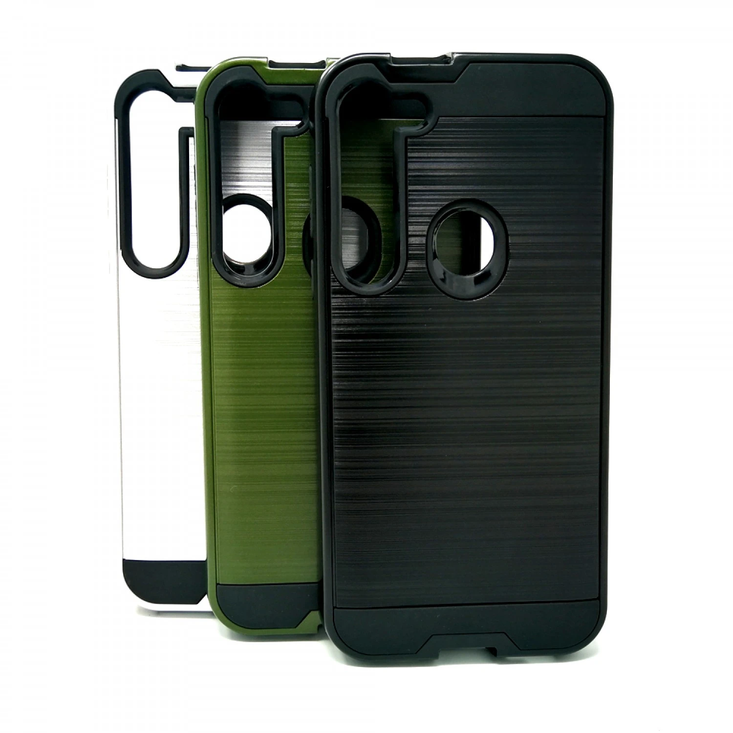 Motorola Moto G8 Plus / G8 Power / G Stylus - Slim Sleek Brush Metal Case