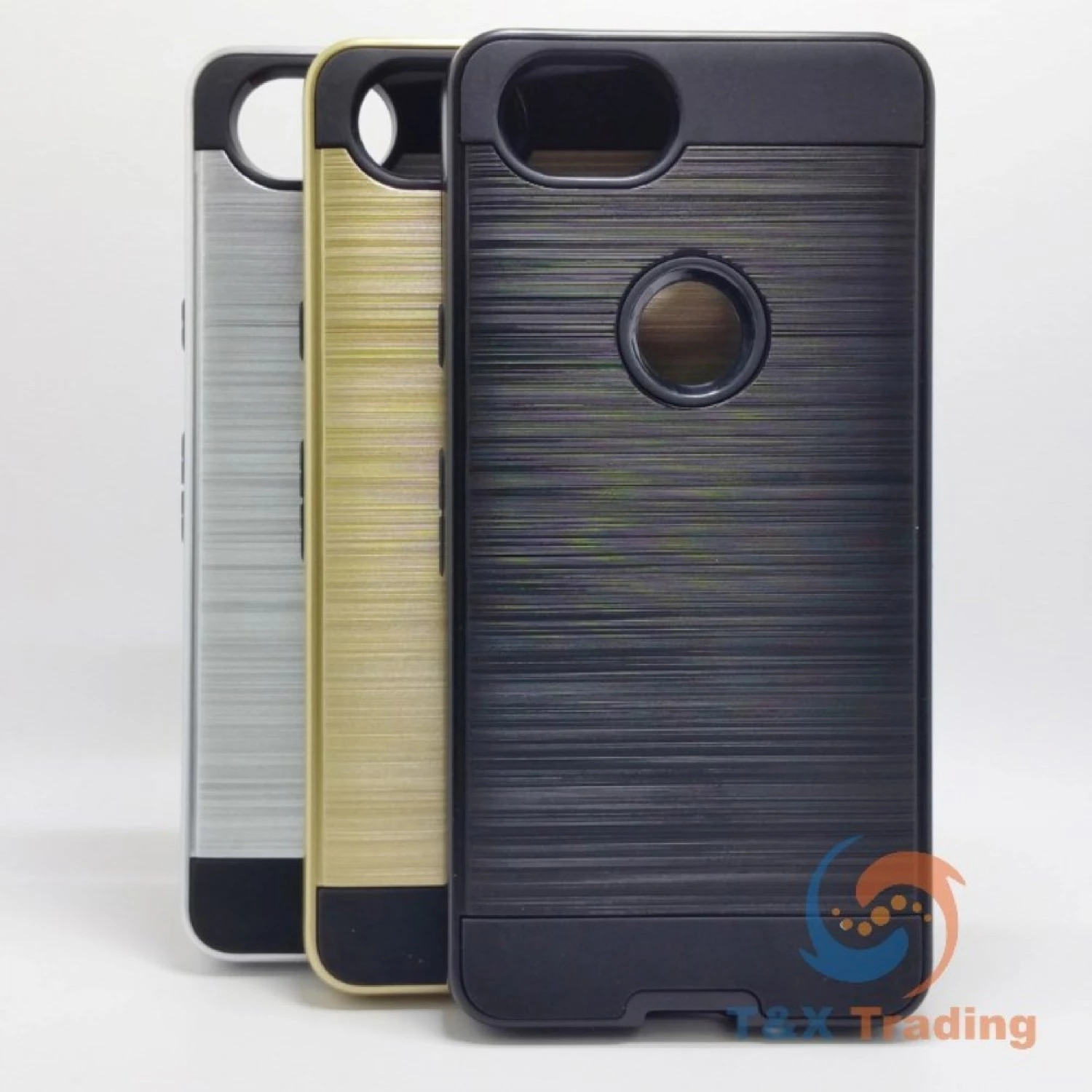 Google Pixel 2 - Slim Sleek Brush Metal Case