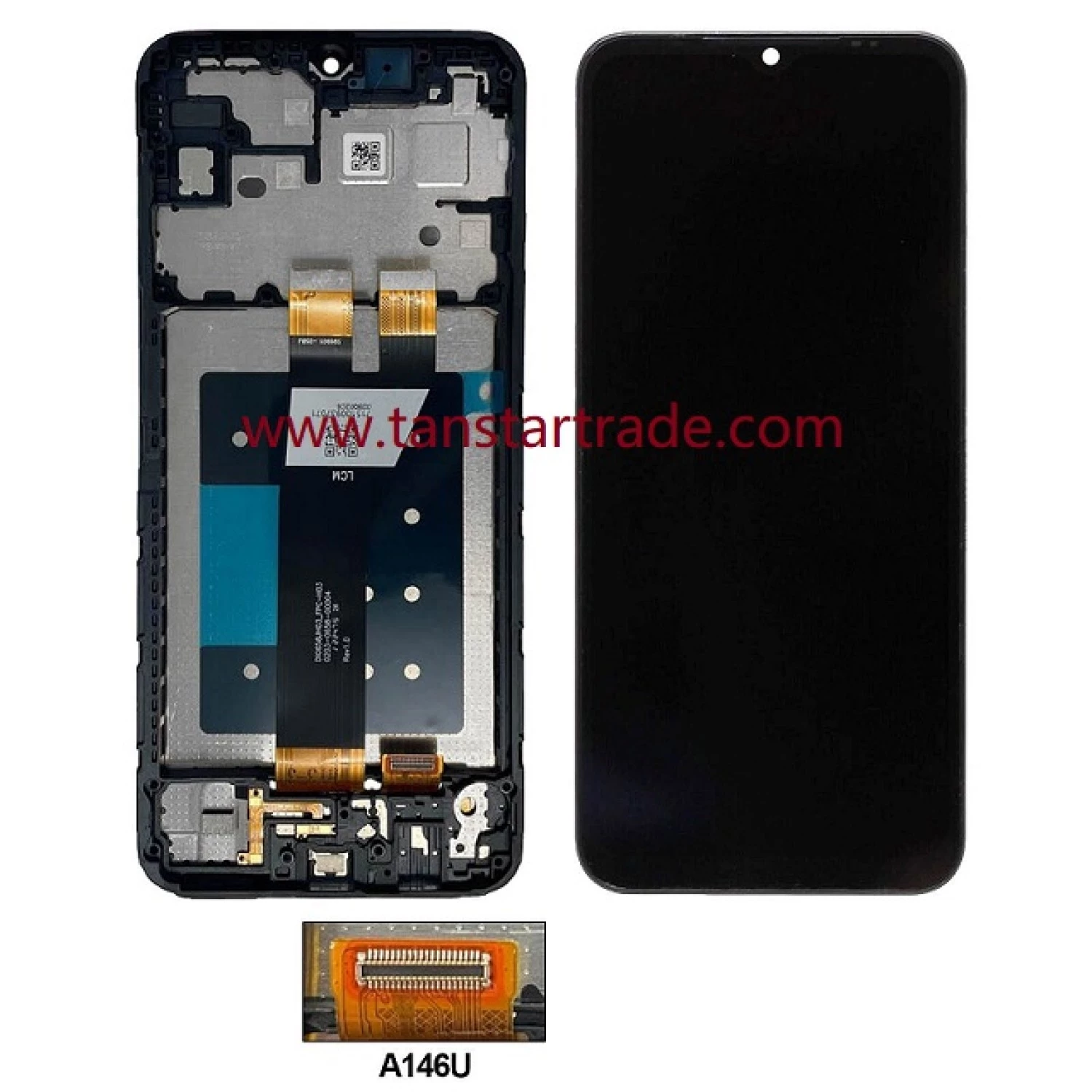 LCD Assembly with Frame (40 Pins, Canadian Version) for Samsung Galaxy A14 5G A146 A146U