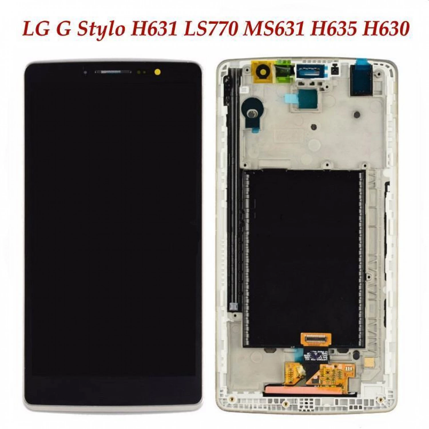 LCD digitizer assembly with frame for LG G4 stylus H631 H635 LS770 G stylo