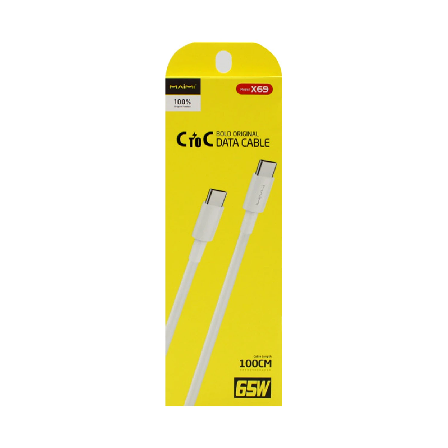 Maimi X69 TYPE-C TO TYPE C Data Charging Cable Charger 1 Meter