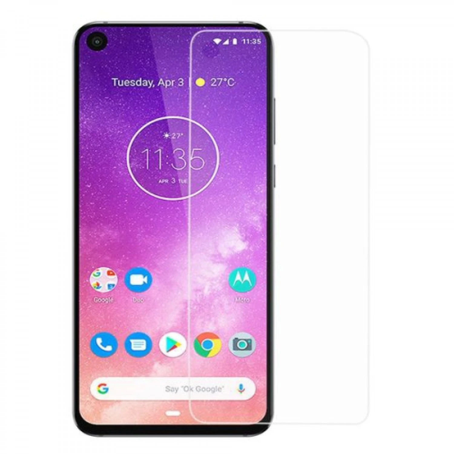 Motorola Moto One Vision Tempered Glass Screen Protector