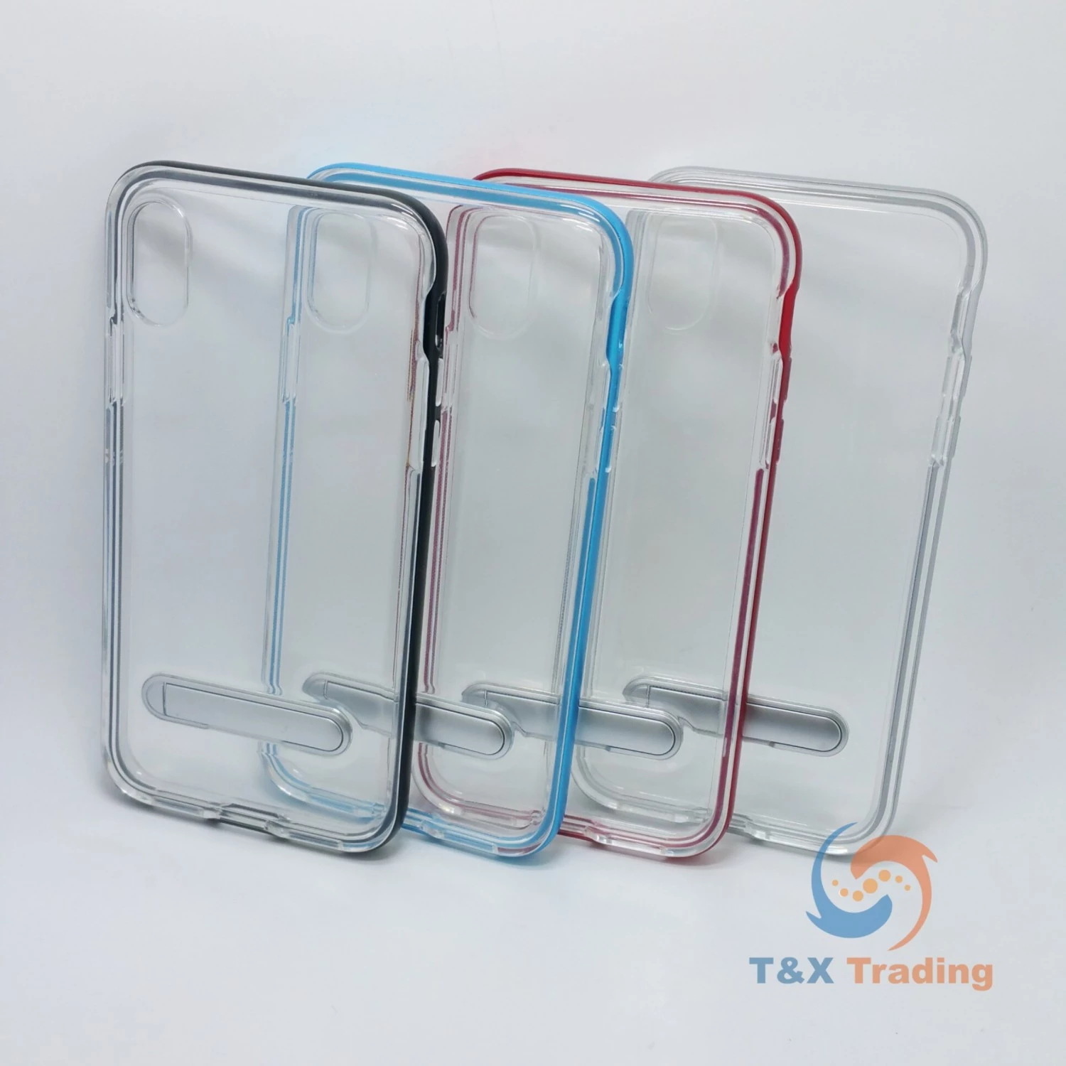 Apple iPhone XS Max - Aluminum Bumper Frame Case with Kickstand