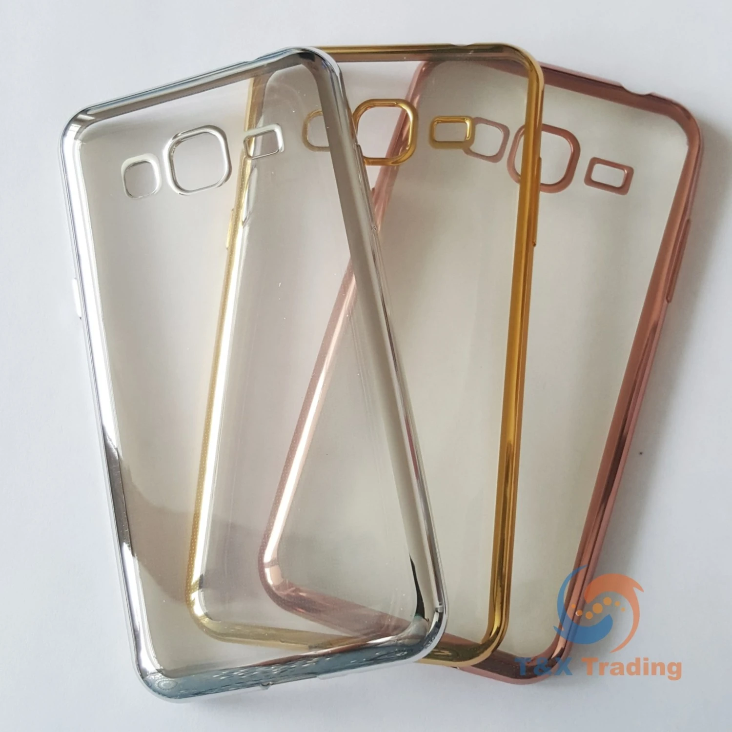 Samsung Galaxy J3 - Chrome Edge Silicone Case