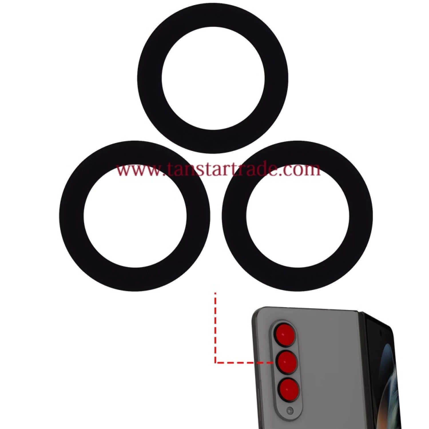 back camera LENS for Samsung Galaxy Z Fold 4 5G F936