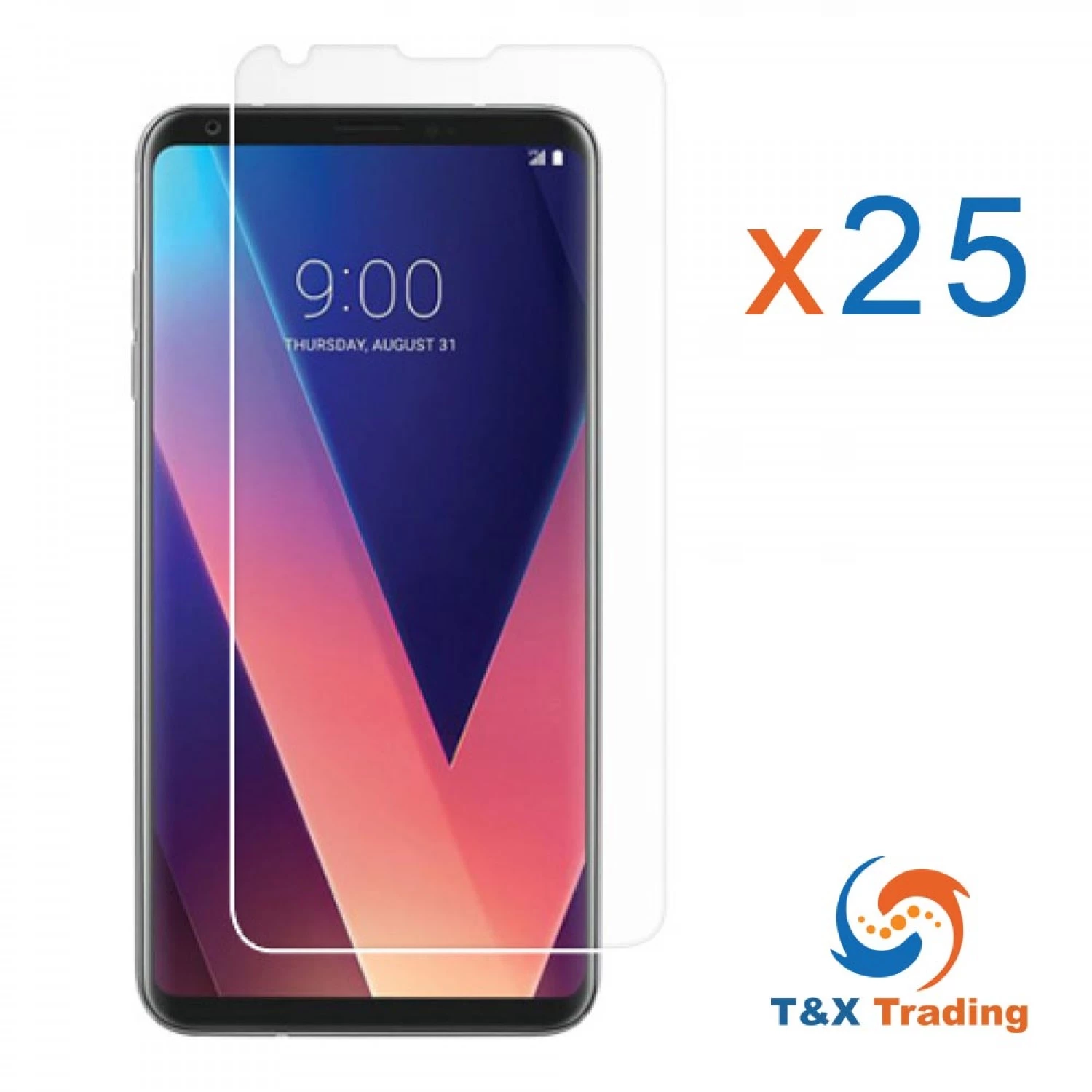 LG Q6 - Bulk (25Pcs) Tempered Glass Screen Protector