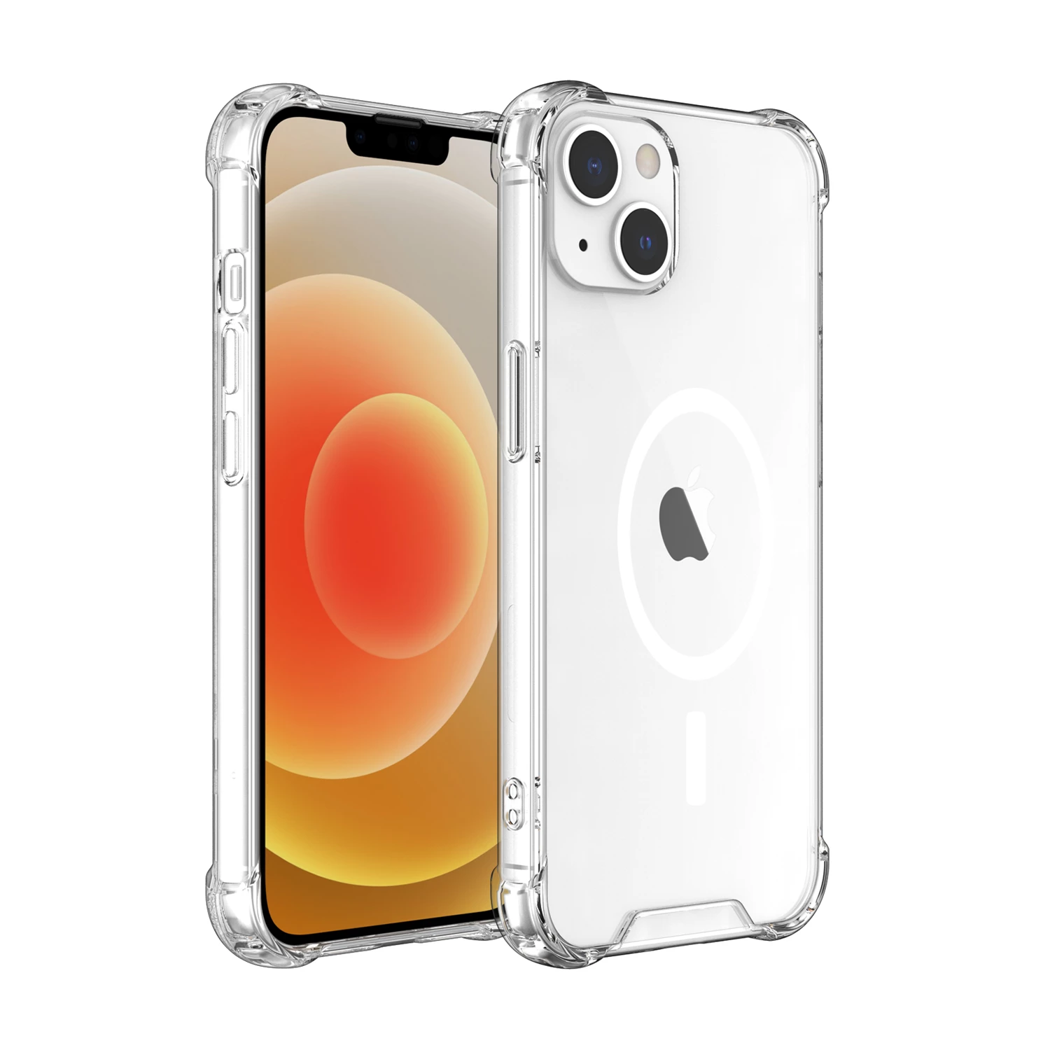 Apple iPhone 13 Mini - Reinforced Corners Silicone Phone Case with Wireless Charging