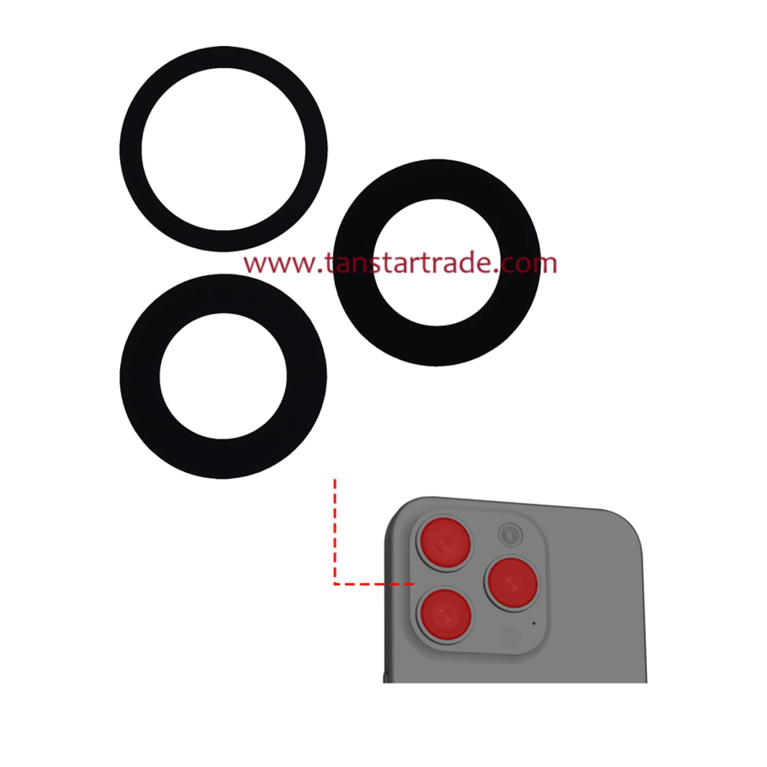 back camera LENS for iPhone 15 Pro Max