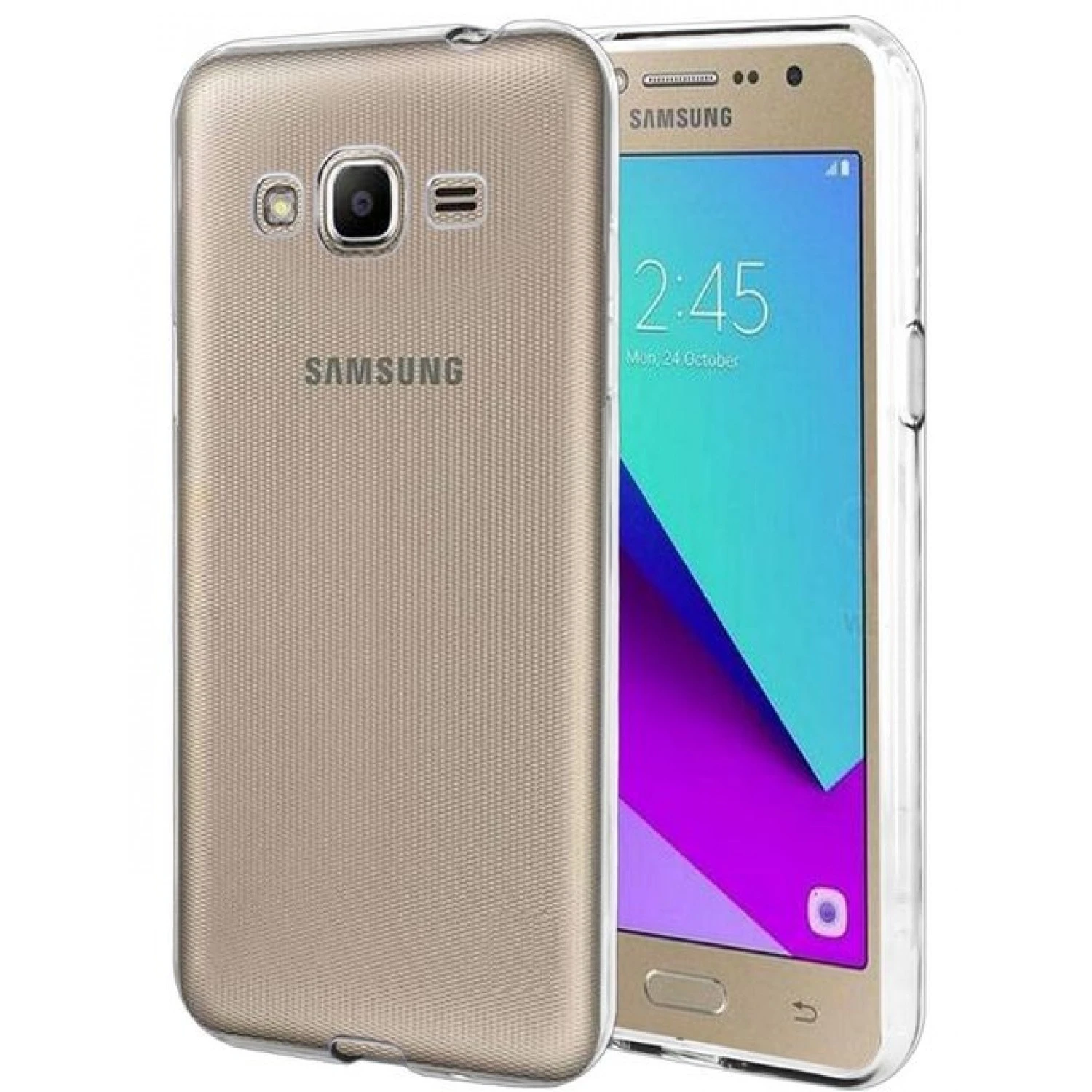 Samsung Galaxy J2 Prime - Silicone Phone Case With Dust Plug