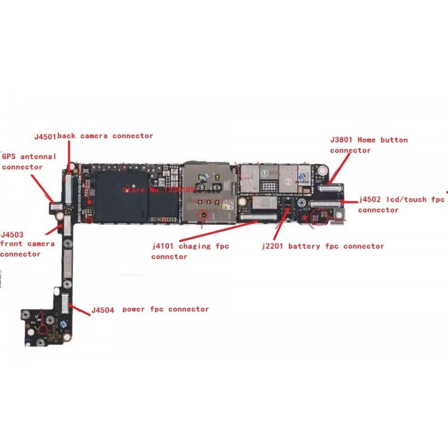 LCD connector for iPhone 7 4.7 iPhone 7 Plus 5.5